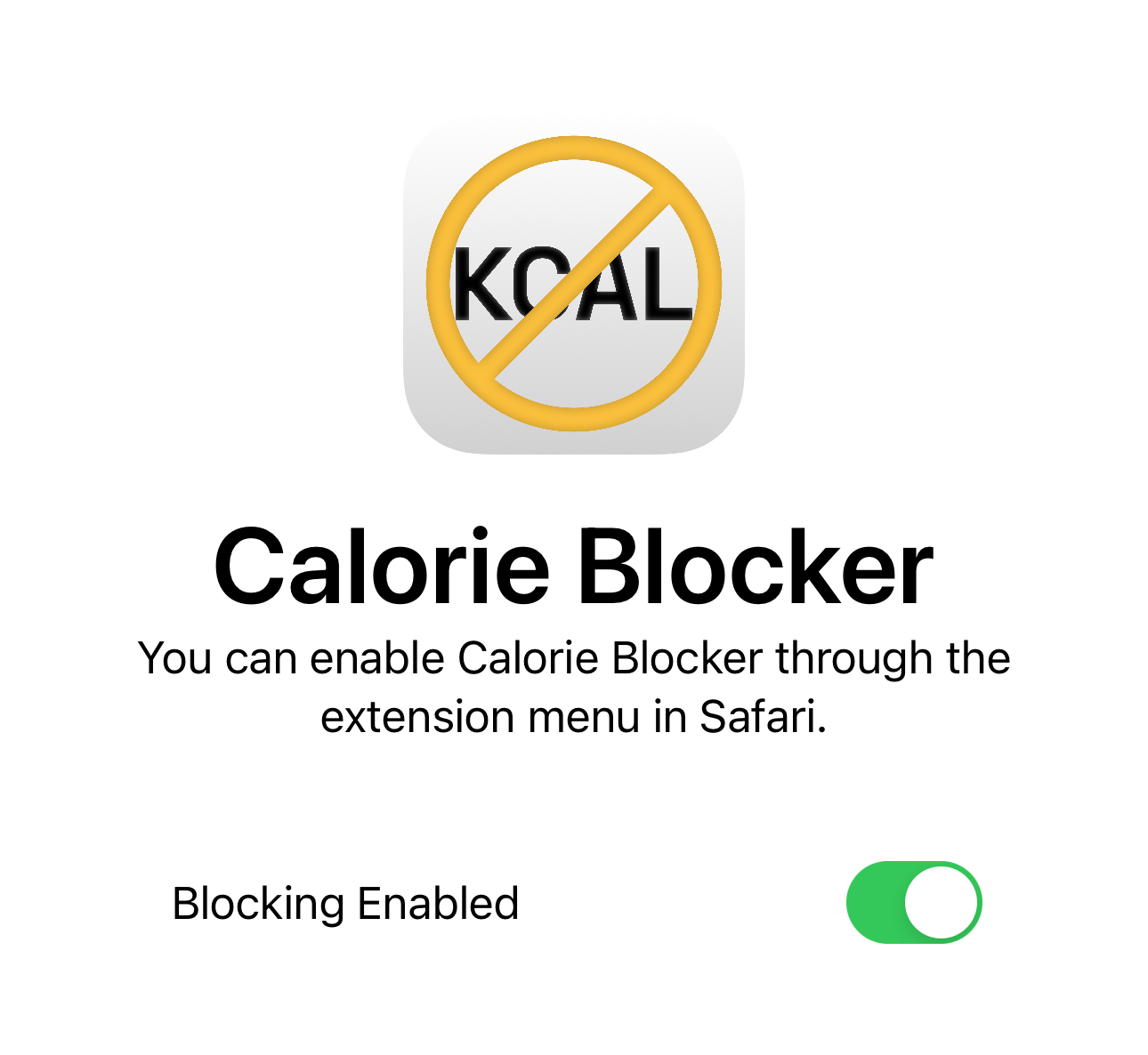 Calorie Blocker